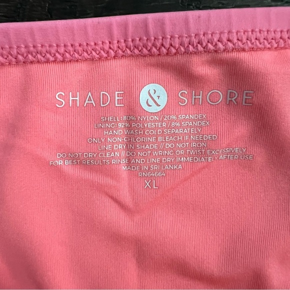 Shade & Shore Sun Coast Orange Tropical Cheeky Strappy Bikini Bottom Women’s XL - Picture 3 of 6